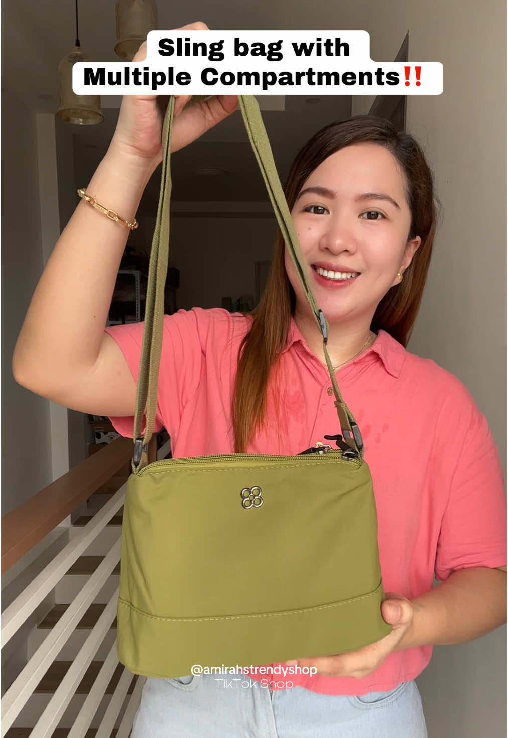 Sling bag with multiple compartments affordable‼️👌✨ #slingbag #bag #bagforwomen #bagrecommendation #trendingbag 
