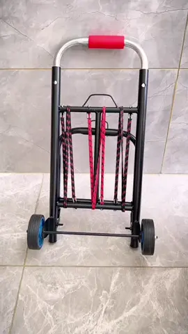 [Free 3 Ropes] Trolley Cart MultifunctionFoldable Shopping Cart Folding LuggageTrolley Push Cart Grocery Car #goodthing #foryou #fyp #TikTokShop 
