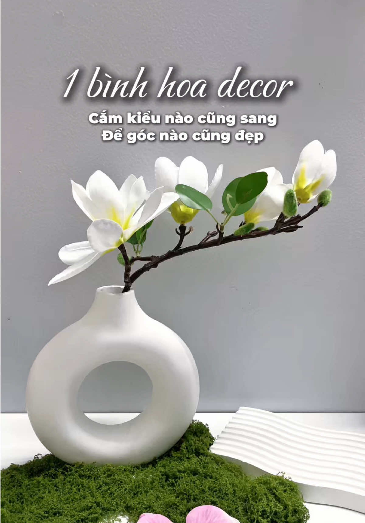 Bình hoa decor 👉 Cắm mẫu nào cũng sang 👉 Để góc nào cũng xinh #binhhoa #decor #ohhand #chill #unboxing #conangthichunbox #beautyful #foryou #xh 