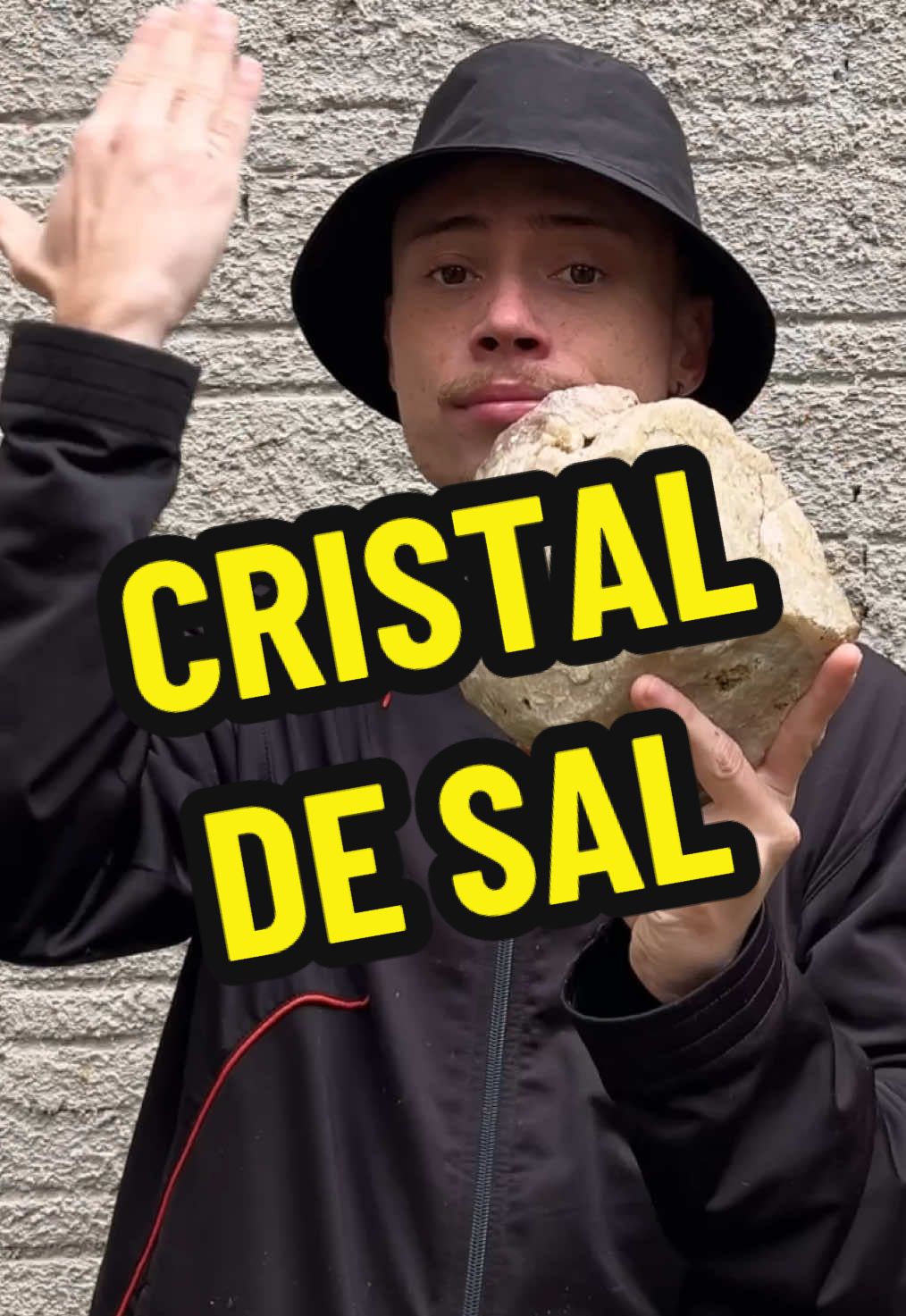 Pedra com Cristais falso #experimento 