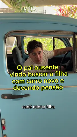 O pai ausente de carro novo