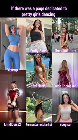 Vega Thompson , Emily Black , Mmashalefterr , Fernandamotafarhat , Zoeyiso , Emxllouise2 , Lexi Marvel and Vixenp #dancetiktok #foryou #vega #dancetrend 