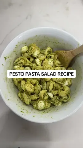 Does this count as pasta salad? Idk but it’s delicious #pastasalad #pastasaladrecipe #pestopasta #EasyRecipe 