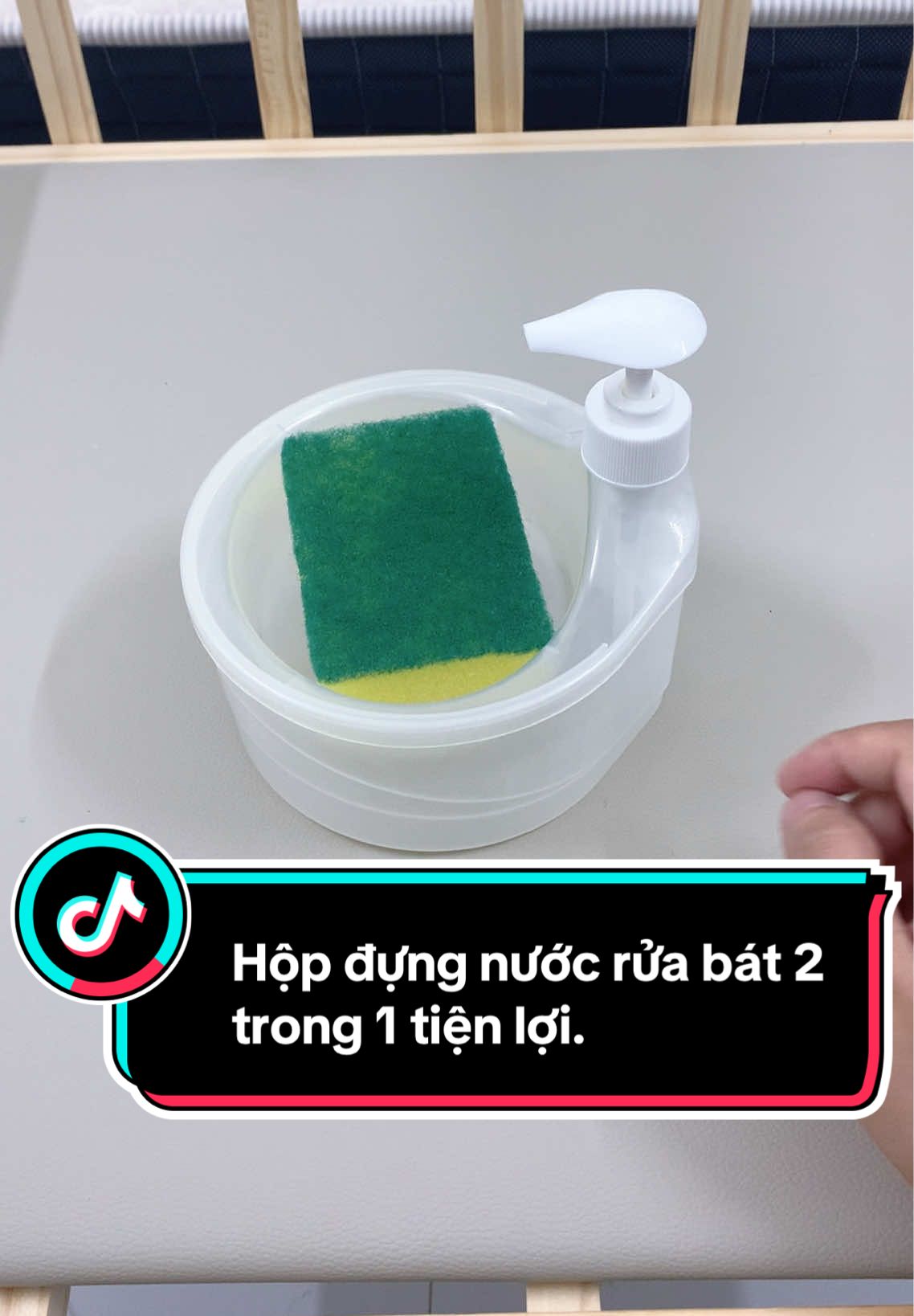Hộp đựng nước rửa chén 2 trong 1. kèm khay đựng miếng bọt biển  #hopdungnuocruachenthongminh  #khaydungnuocruachen #giadungtienich 