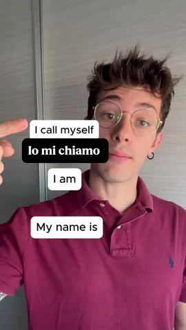 Basic Italian Verb chiamarsi 🇮🇹 #learnitalian #italianlanguage #italianforbeginners #italian 