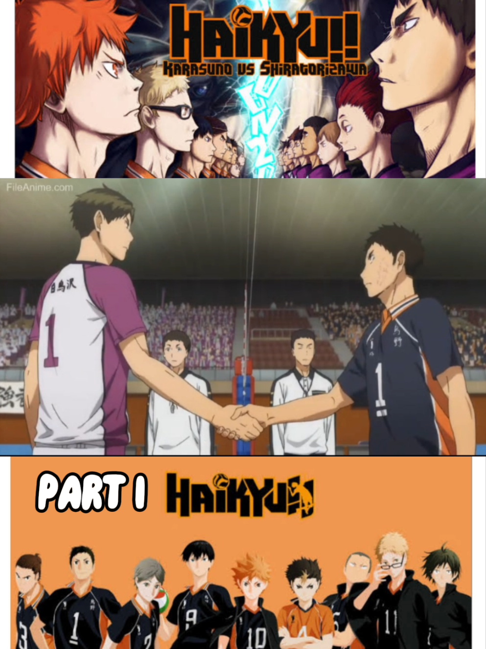 Haikyuu : Karasuno VS Shiratorizawa #haikyuu #karasunovsshiratorizawa #kageyama #hinatashoyo #anime 