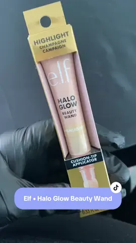 e.l.f Halo Glow Beauty Wand ✨  #elfcosmetics #haloglow #beautywand #champagnehighlighter #productreveal #tiktokmademebuyit #shhhoppingwithchelle 