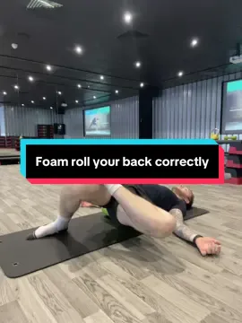 Some different techniques to foam roller your back! Try them out. #foamroller #soreback #musclerelief #spinemobility #lowbackpainrelief #physiotherapy #backstiffness #backpainrelief 