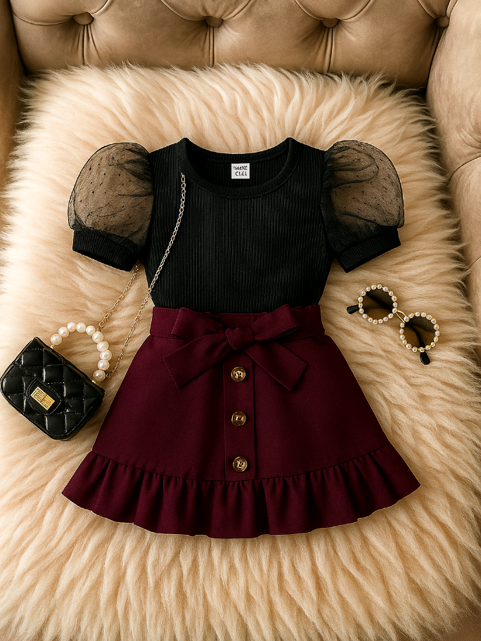 KIDS UP SETELAN ROK ANAK PEREMPUAN HAEWON R144 #setelananak #setelanpremium #setelanrok #setelanhaewon #setelankatun #setalancasual #bahanlembut #kualitaspremium👍🥰 #xyzbca #fyp 