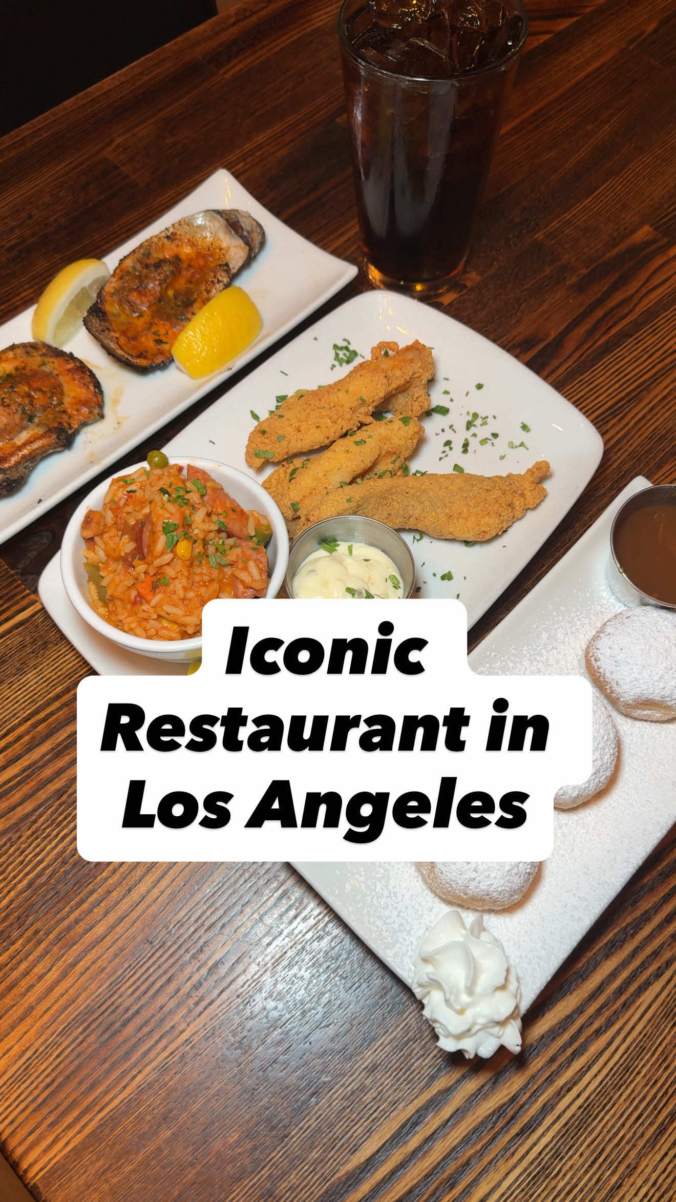 🎥: @L.A | O.C Eats  One of LA’s most iconic Creole restaurants is doing a $35 DineLA tasting menu! 🔥 Harold & Belle’s is serving up charbroiled oysters, catfish with jambalaya & red beans, and finishing strong with beignets. A true New Orleans feast in the heart of LA! 🇺🇸⚜️     📍 2920 W Jefferson Blvd, Los Angeles, CA   📲 @haroldandbellesrestaurant   🍽️ Dine-in only | Lunch Only #DineLA #thingstodoinlosangeles #losangeles #la #Foodie 
