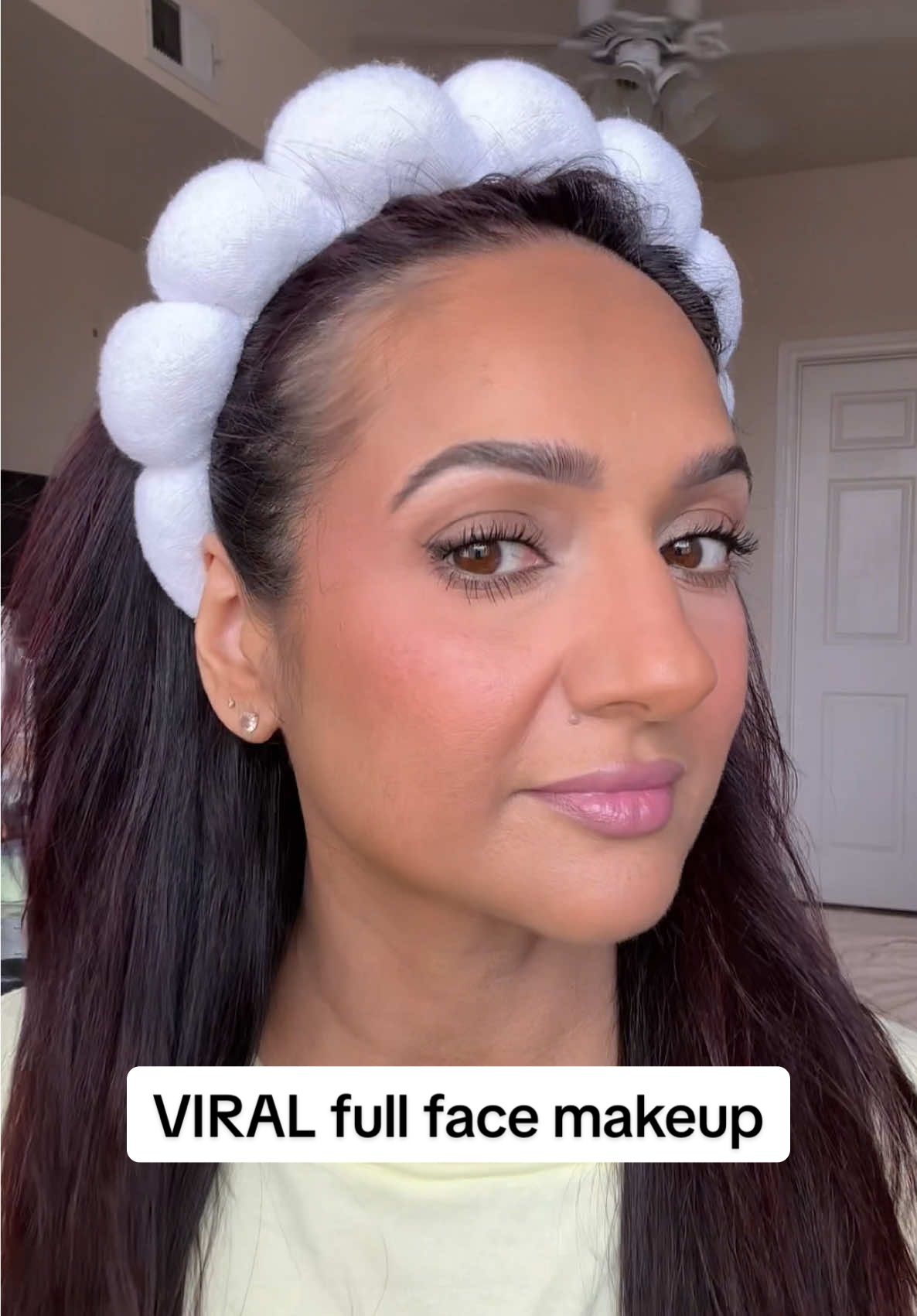 The perfect summer look for south asian skin tones ♥️ @The Ordinary trol ferulic acid @True Botanicals vitamin c booster @Point of View Beauty drip it  @AquaphorUS lip repair @Saie starglow + baby dew blush @Haus Labs by Lady Gaga foundation + concealer @Rare Beauty serene liquid contour @Kosas candy cloud set powder #kaybykatrina eyeshadow pencil @makeupbymario the neutrals palette @ILIA Beauty limitless mascara + bronzer @makeupforever endless cacao pencil  @maccosmetics blush, fix+ setting spray + snob lipstick  #southasianmakeup #browngirlmakeup #makeupover40 