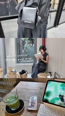 just a few quiet days and the bag from @aeststudios_official that stayed by my side ☁️👜 🐰: #aeststudios #visualdiary #vlogaesthetic #romanticizelife #matcha #OOTD #quietlife