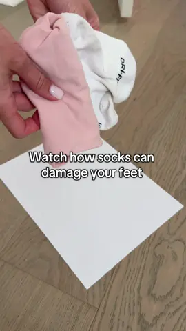 Small socks can damage feet by restricting blood flow, causing pressure points, and increasing friction, leading to blisters, numbness, or nerve issues. #health #pain #feet #feetcare #socks 