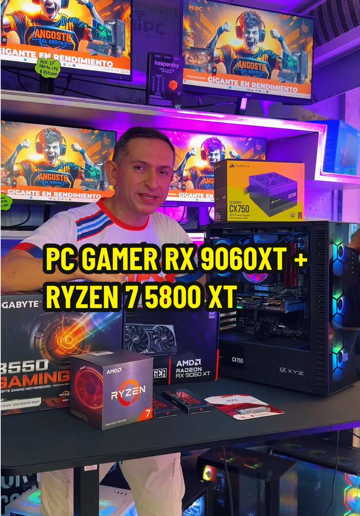 😎Lidera el juego con este increíble pc  Por $4.299.000 llévate esta bestia de PC Gamer con specs de alto vuelo: 🔥Ryzen 7 5800xt 🔥 RX 9060 XT – Gráficos épicos sin límites 🔥 32 GB RAM (2x16GB) – Fluidez total en cada partida 🔥 SSD M.2 de 1TB – Carga ultra rápida 🔌 Fuente Corsair 750W – Estabilidad y potencia asegurada 🇨🇴 ¡Hacemos Envíos a toda Colombia! 📱 Escríbenos al WhatsApp para más información: 301-392-2368 🛒 Compra en línea: www.mipcparquecentral.com 📍 Visítanos: C.C. Parque Central Local 72, Barranquilla, Colombia. ——— #PcGamer #PcGaming #RX9060XT #Ryzen75800XT #Gamers #Gaming #tiktok #SetupGamer #mipcequipos #Colombia #GamersColombia #GamingOnTikTok #MiPCBarranquilla 