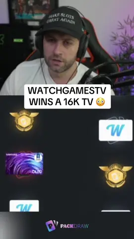 WATCHGAMESTV WINS A 16K TV 😳 #kickstreaming 
