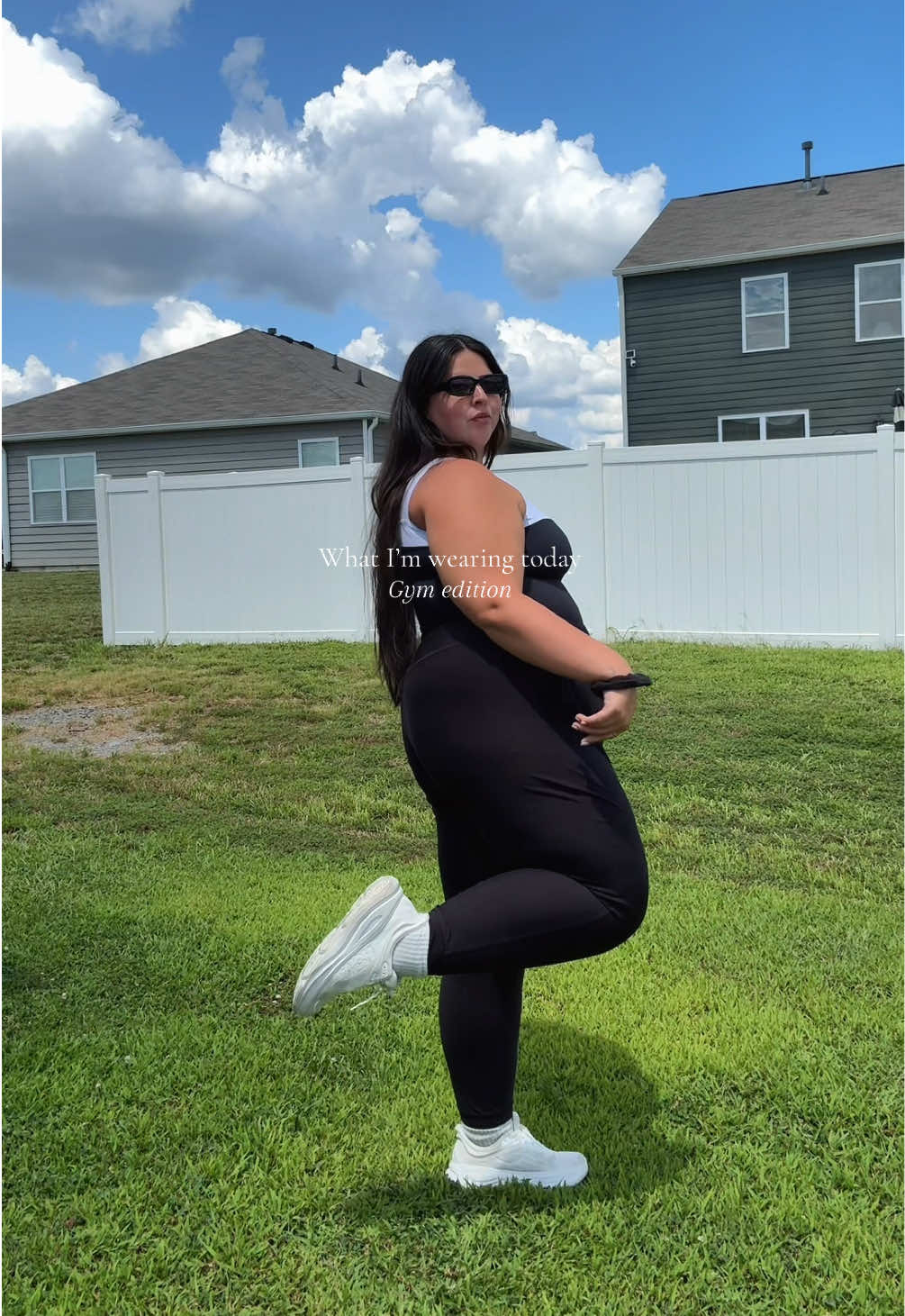 Gym time!! | Leggings are Old Navy • Top is Target • Coverup is Arula • Shoes are Hokas! | #plussizefashion #plussizeedition #plussizegymgirl #gymfit 