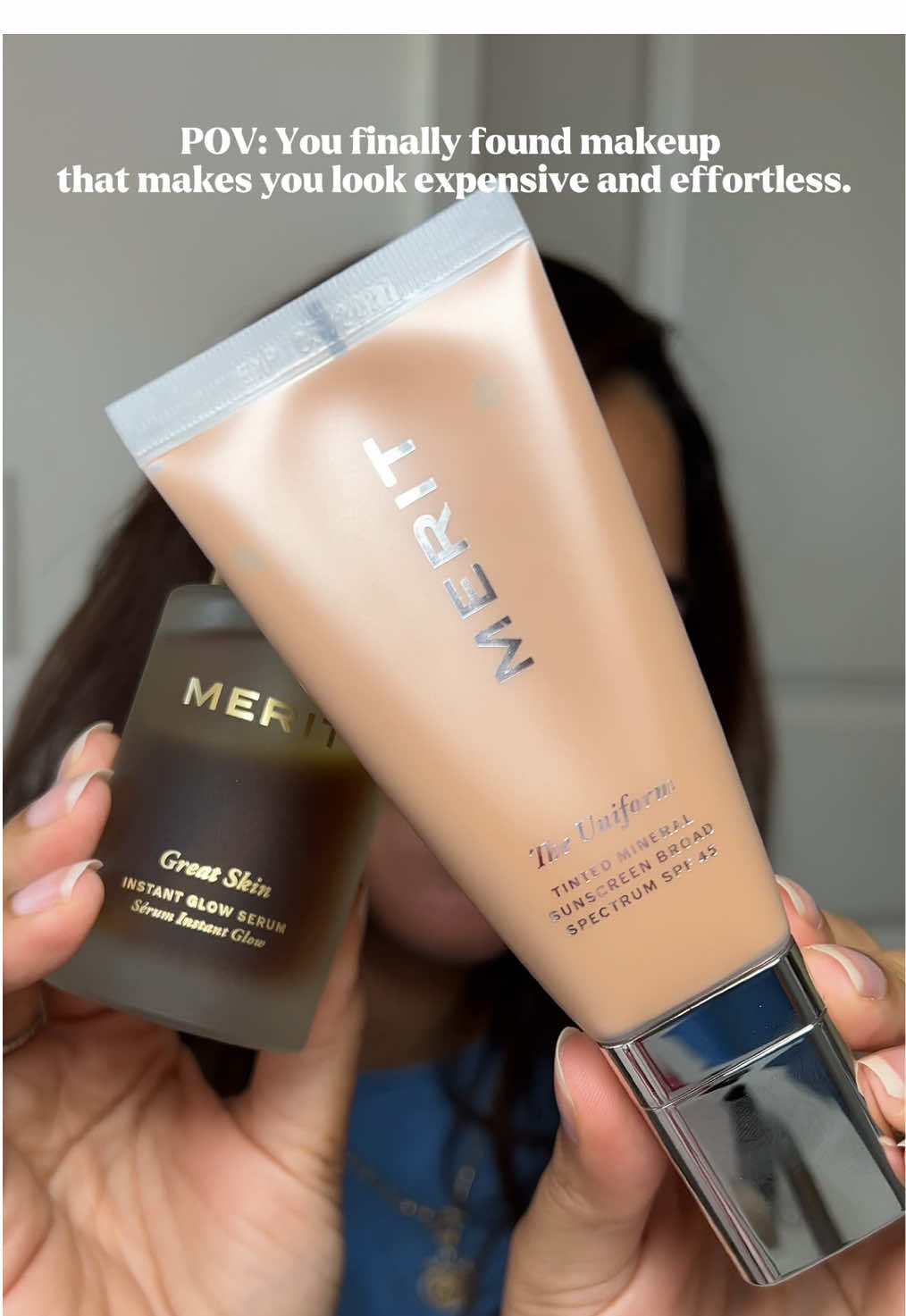 The definition of less is more 💙  Thank you @MERIT Beauty 💙 #cleangirlaesthetic #cleangirlmakeup #meritbeauty #meritbeautylooks 