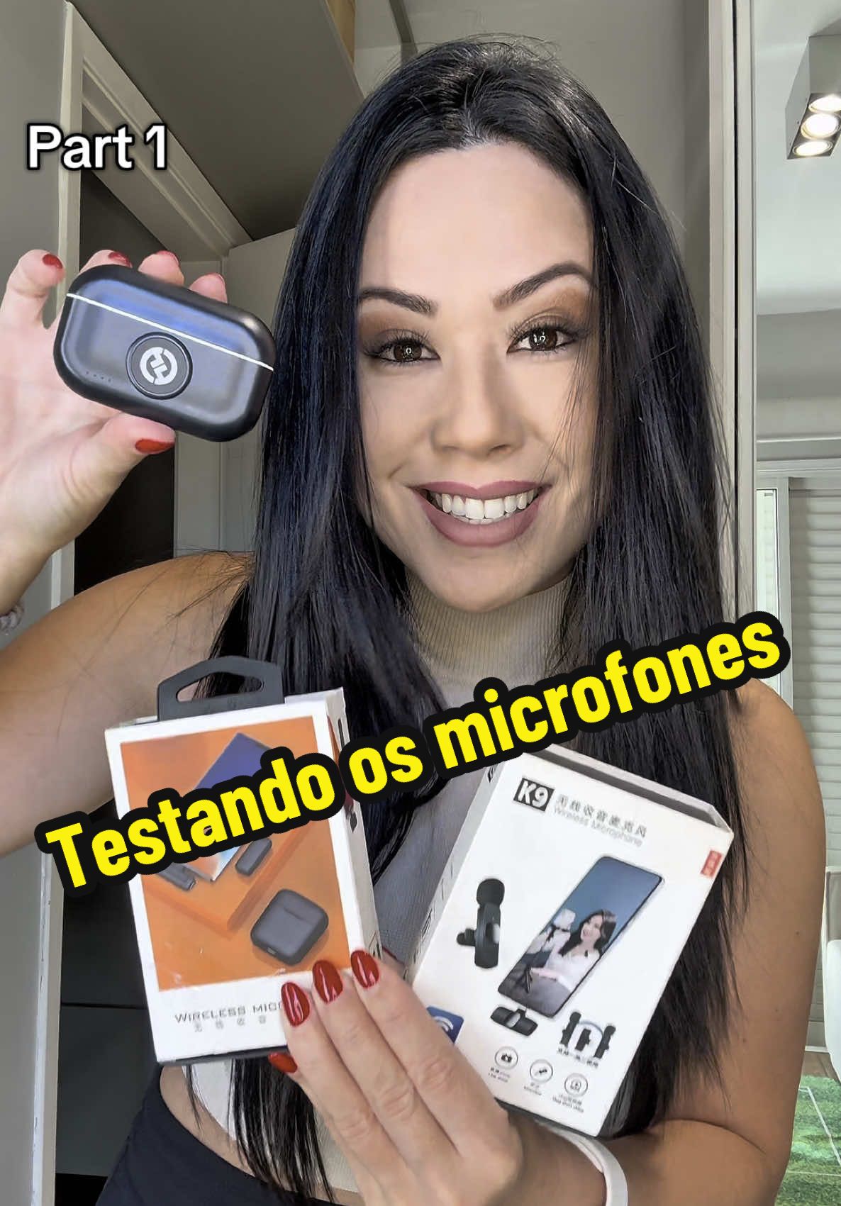 Qual microfone é melhor ? Vou testar os 3 pra vocês verem a diferença 🥳 corre pra ver a parte 2 !  #microfone #influencer #gravacao #teste #testandoprodutos #tiktokshop 