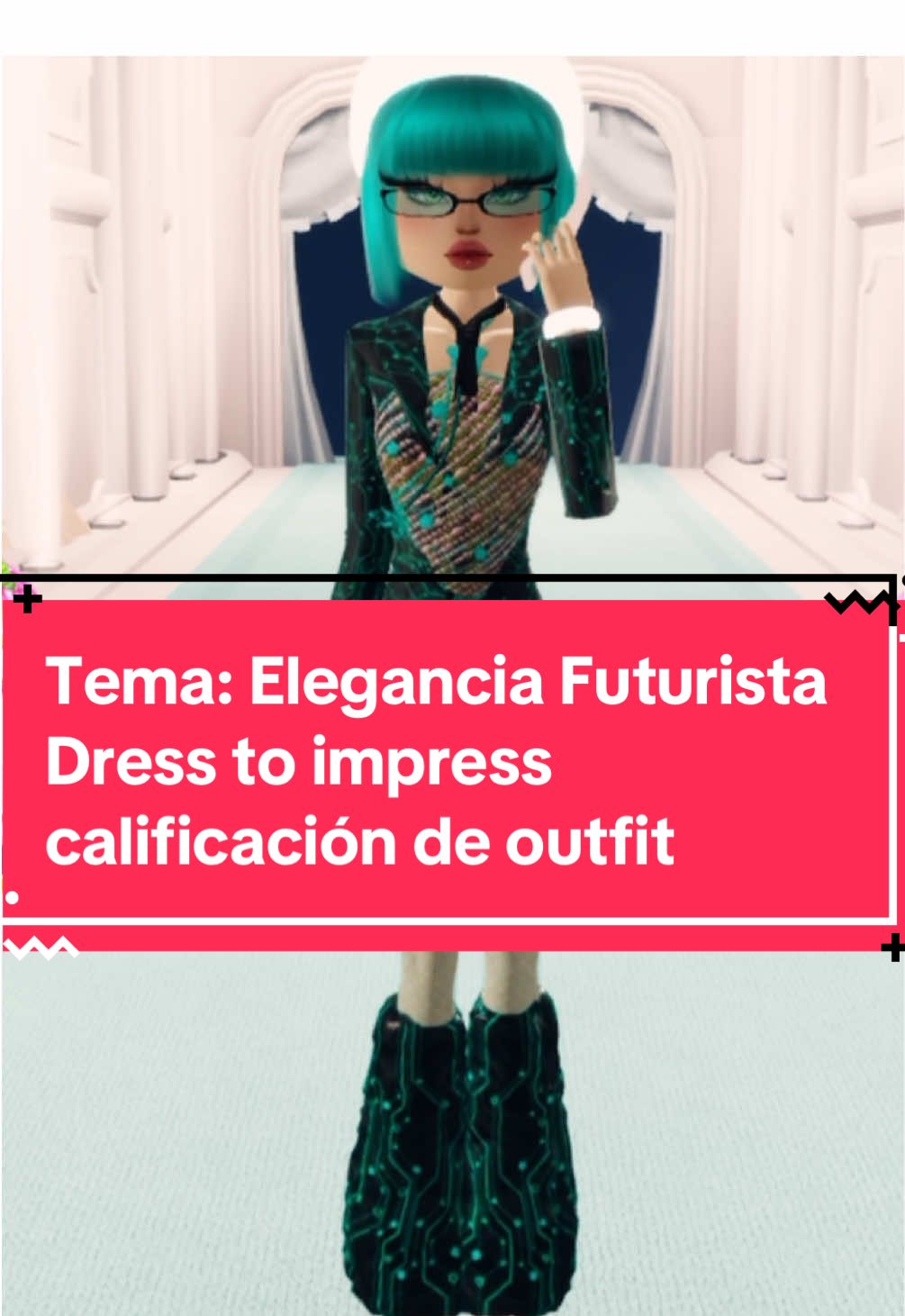 Tema: Elegancia Futurista #dresstoimpressroblox Calificando Outfits #dresstoimpress #DressToImpress #dresstoimpressoutfitideas #codedresstoimpress #lanadresstoimpress 