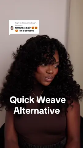 Replying to @Misslushmakeup I got so many compliments in this hair. I’m in love! @CurlyMe Hair   #tiktoktopwigs #curlymehair #tiktokshopbacktoschool #waterwavehalfwig #wiginfluencer #quickweavealternative 