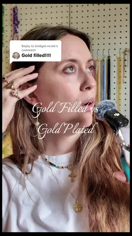 Replying to @bridget.ncole lots of people on my last video also suggested gold filled. Here’s the difference between gold filled and gold plated for anyone who’s curious :) ##goldjewelry##goldplatedjewelry##nontarnishjewelry##tarnishfreejewelry##goldfilledjewelry##diyjewelry