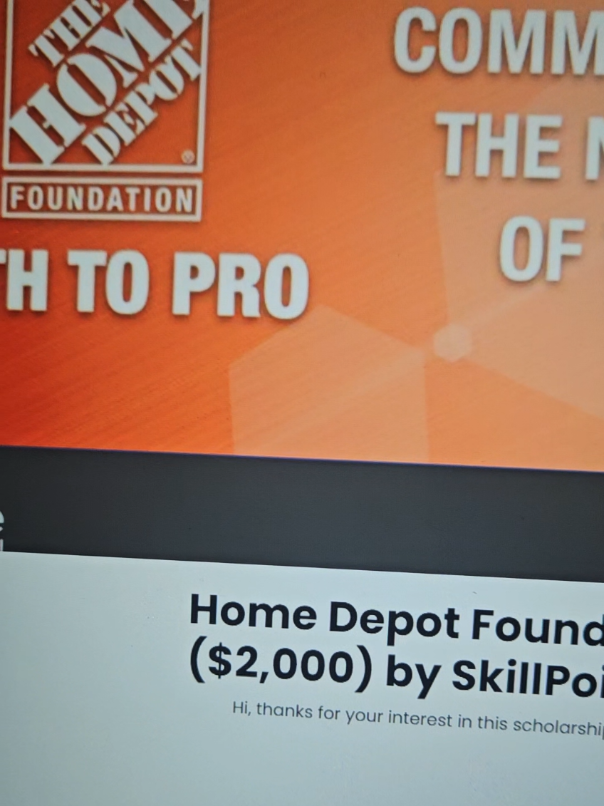 Replying to @thepokemonguy0  Hope this helps!  #college #scholarship #backtoschool #collegestudent #highschool #collegelife #homedepot 
