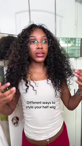 Ways to style your half wig hair from @tinashehair #halfwig #flipovermethod 