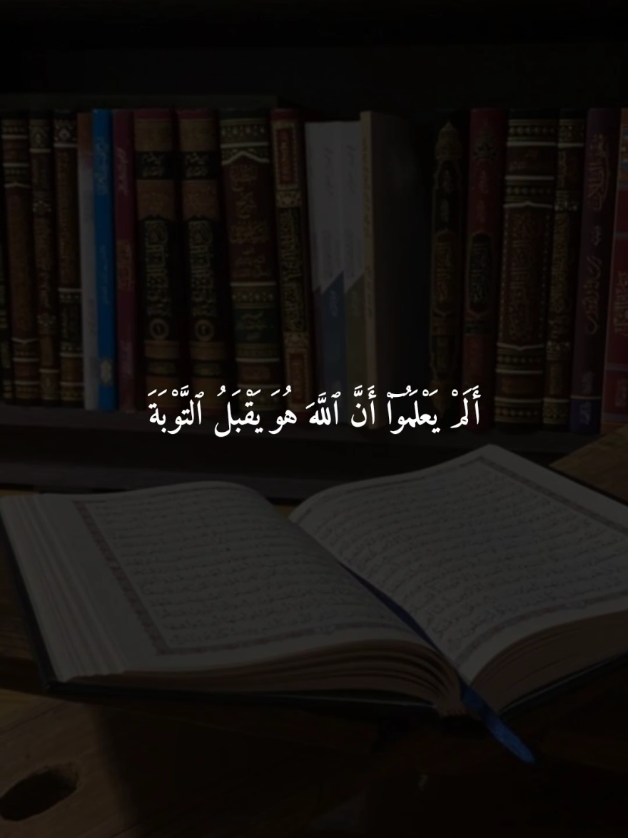 الم يعلموا ان الله يقبل التوبه🤎 #قران #ماهرالمعيقلي #قران_كريم #تصميم_karimmohmed30 