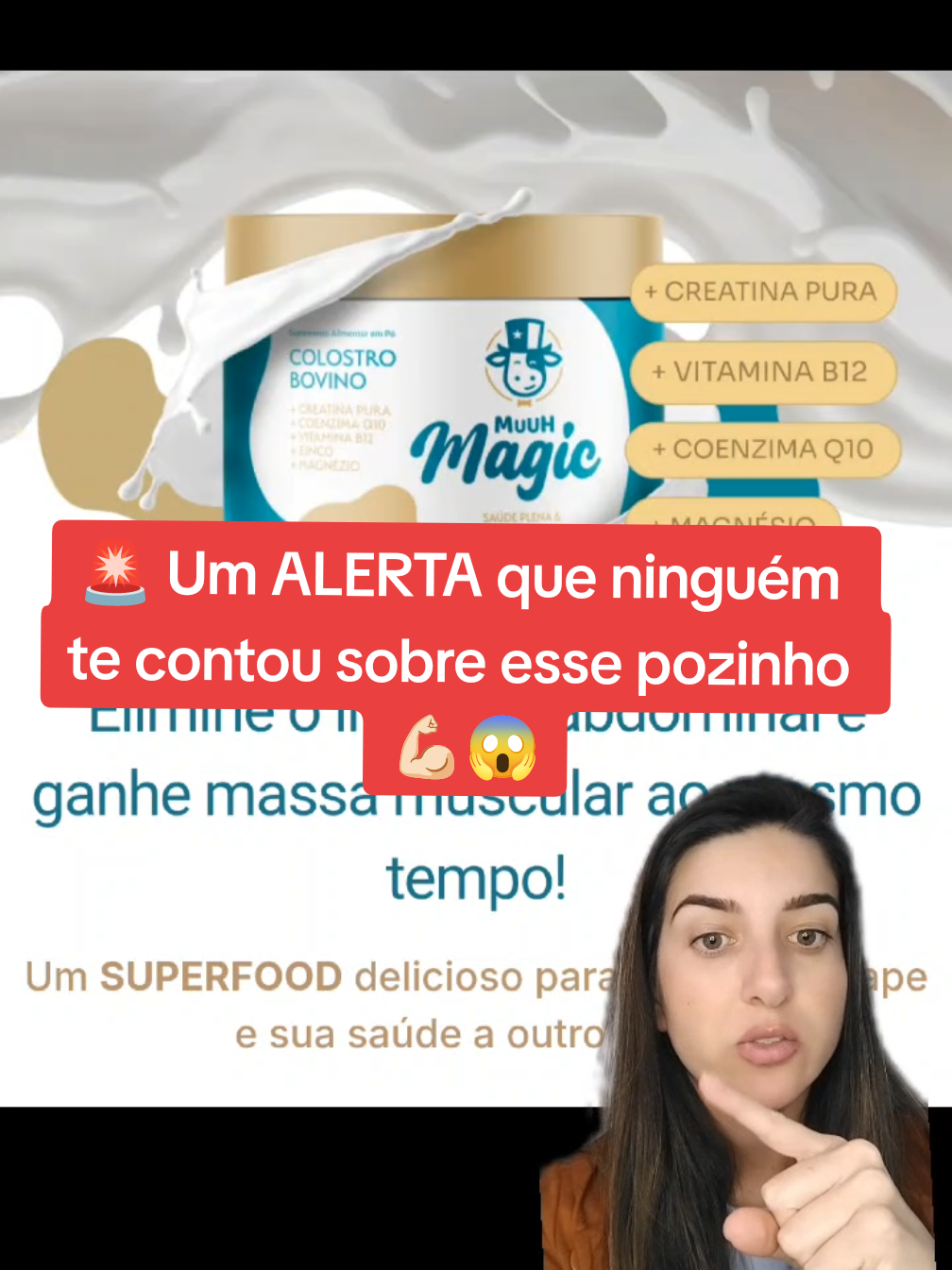 👉🏻Se quiser eu mostro onde COMPREI, mas só se for do time de cuidar do corpo 😛  #mulheresreais #corpoinflamado #creatina #desinchar #cabelosaudavel #imunidade #creatorsearchinsights #foryou 