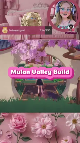 Editing my Mulan Build & playing around with stream backgrounds. What do we think of the pink?…  #mulan #DisneyDreamlightValley #dreamsnap #streamer 