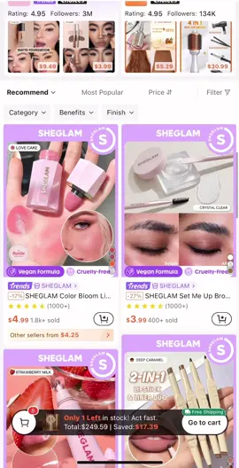 Sheglam makeup by shein💕💄#fyp #fybシviral_video_tiktok #foryoupage❤️❤️ #somalitiktok #makeup #shein #foryoupage