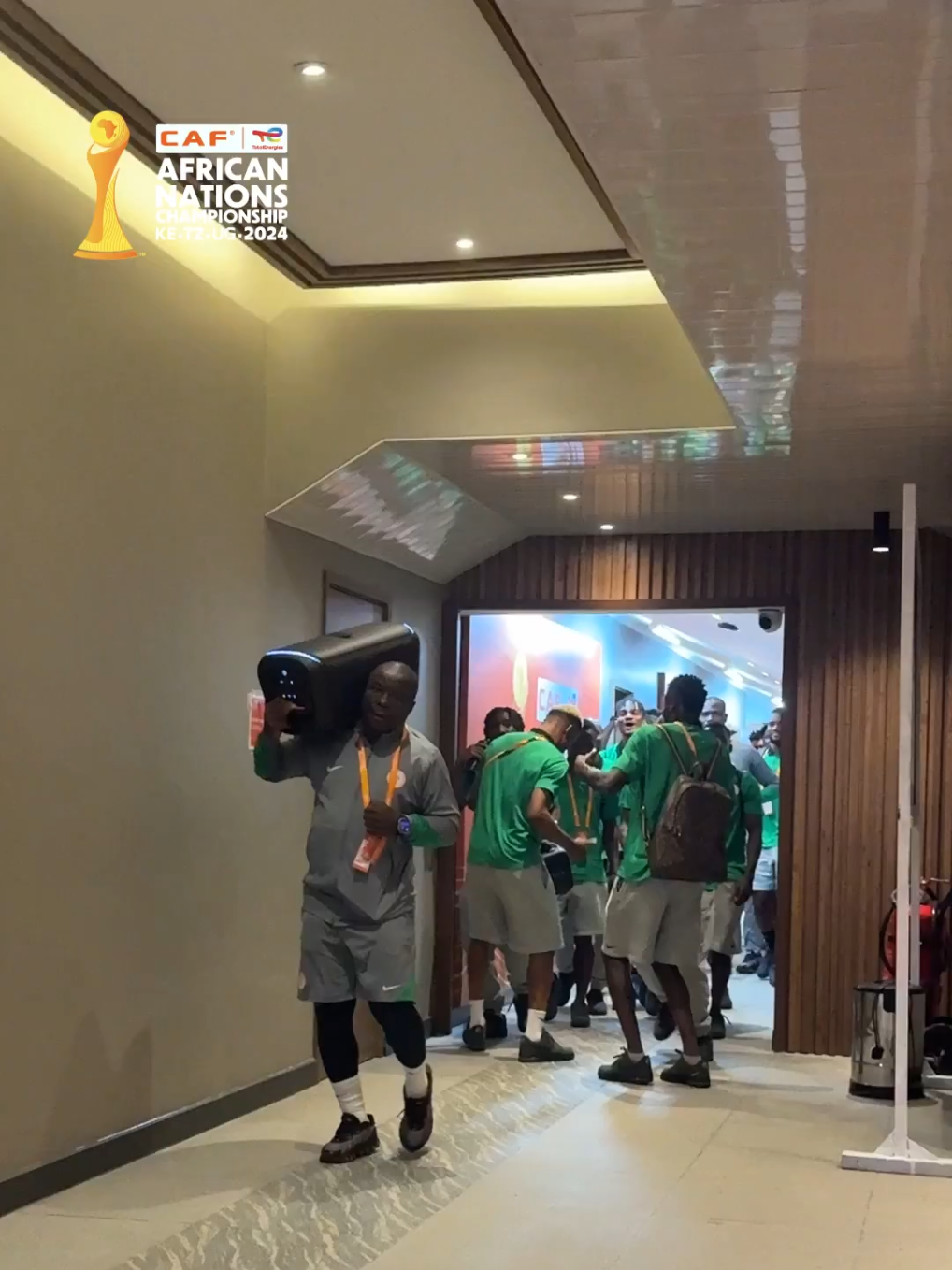 The CHAN Eagles made a dancing entrance into their opening game of the #CHAN2024 It didn’t eventually go quite as planned #football  #africanfootball  #SportsOnTikTok 