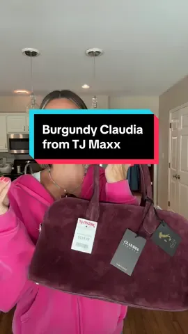 Replying to @Elllebe2 new account! This burgundy Claudia from @TJ Maxx took my breath away. Is this the next viral bag?!  #tjmaxx #tjmaxxfinds 