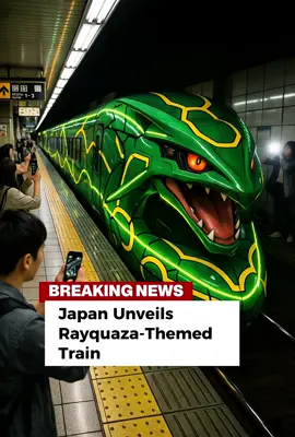 Japan just dropped a RAYQUAZA TRAIN 😱🔥 You NEED to see this! #pokemon #pokemontiktok 