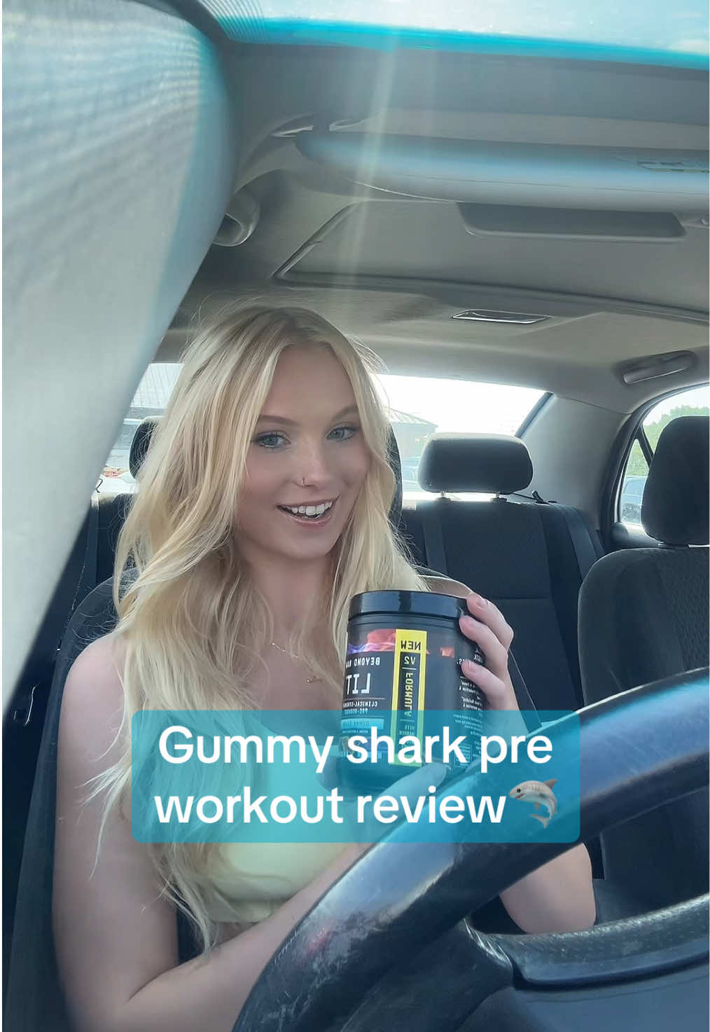 Will be back with an update ofc!! The link to it is here!! #GymTok #gymgirlies #gummyshark #preworkout #preworkoutreview #gummysharkpreworkout #beyondrawpreworkout 