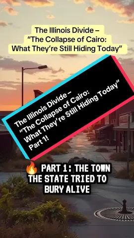 Cairo didn’t fail. It was left to die as a warning. And we’re exposing every piece. #TheIllinoisDivide #CairoIL #BlackResistance #ErasedOnPurpose #SystemicCollapse #ForgottenIllinois 👉 Like, comment, and FOLLOW—we’re just getting started. Help us hit 10K so we can take this truth further than they ever expected.  •	#TheIllinoisDivide 	•	#ForgottenIllinois 	•	#ErasedHistory 	•	#BlackHistoryMatters 	•	#RedliningTruth 	•	#UnionStrong 	•	#DownstateIgnored 	•	#CairoIL 	•	#MidwestHistory 	•	#CivilRightsSuppressed 	•	#WorkingClassHistory 	•	#TheyLetItDie 	•	#TwoIllinois 	•	#HiddenHistory 	•	#PoliticalNeglect