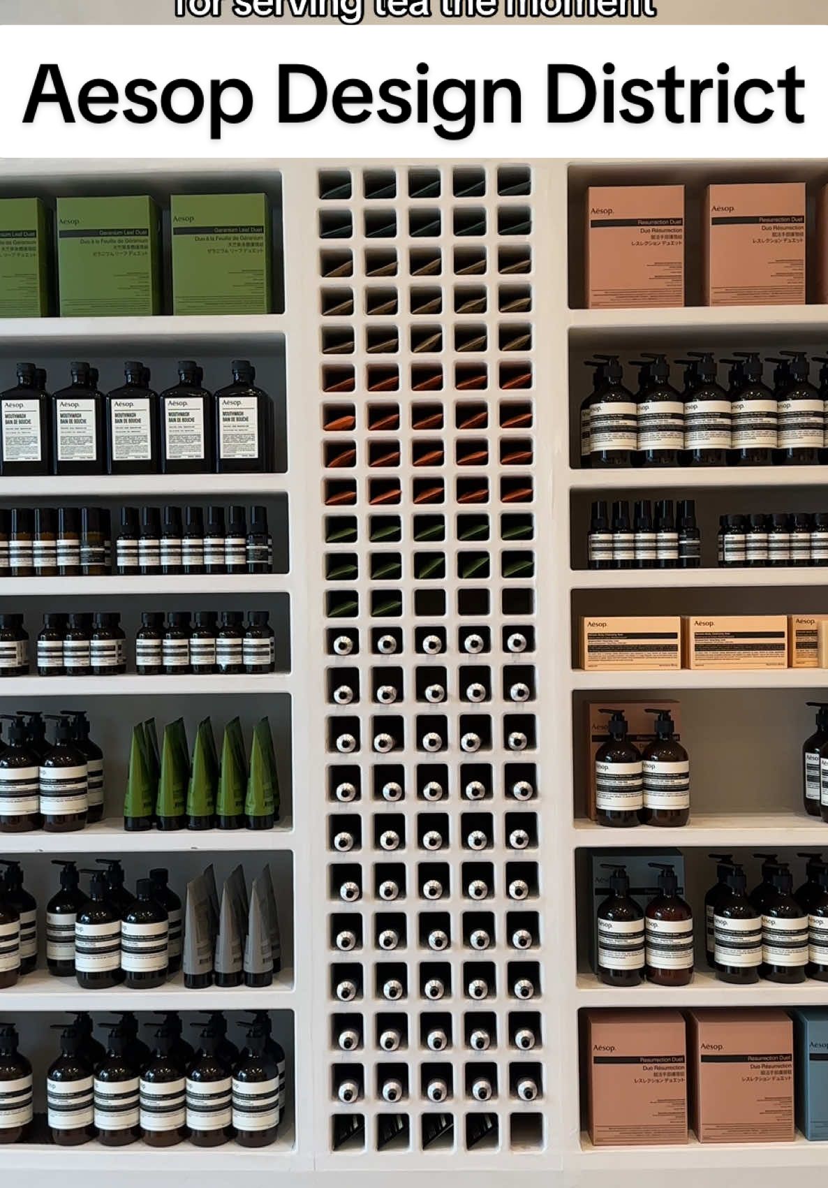 Luxury brands like @Aesop are creating more intimate, personalized experiences for their clients offering thoughtful touches like tea upon arrival. I especially appreciate brands that treat you like a valued guest, even when you're just browsing. 📍Aesop Miami Design District  #fy #aesop #viral #skin #beauty #katseye #lollapalooza #livewallpaper #blessingagoha #fyppppppppppppppppppppppp #foodcritic #tastetest #Foodie 