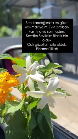 Seni tanıdığımda en güzel yaşımdaydım evin araban varmı diye sormadım birdik bin olduk çok güzel bir aile olduk elhamdülillah 🤲🏻😍✨#hayatarkadaşım #yoldaşım #eşim #ailem #keşfetteyizzz 