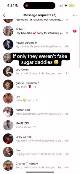 If it isn’t the fake sugar daddies, it’s the fake jewelry companies looking to collab👌