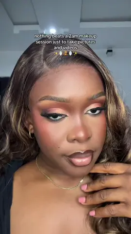 Latte base makeup tutorial ☕️✨ #lattemakeup #blackgirlmakeup #nigerianmakeupartist #eyeshadowinspo 