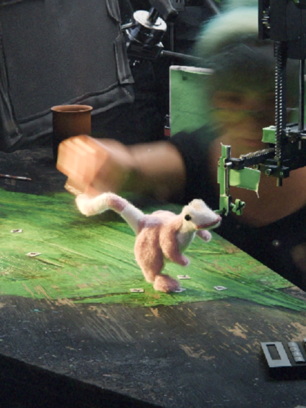 sinosauropteryx!!!  definetly a very real stop motion time lapse, totally fooled you, didn't i? #dinotok #sinosauropteryx #dinosaur #stopmotion #paleoart #animation 