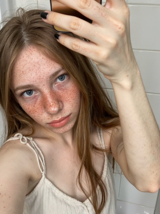 always ready for breakfast #freckles #freewoman 