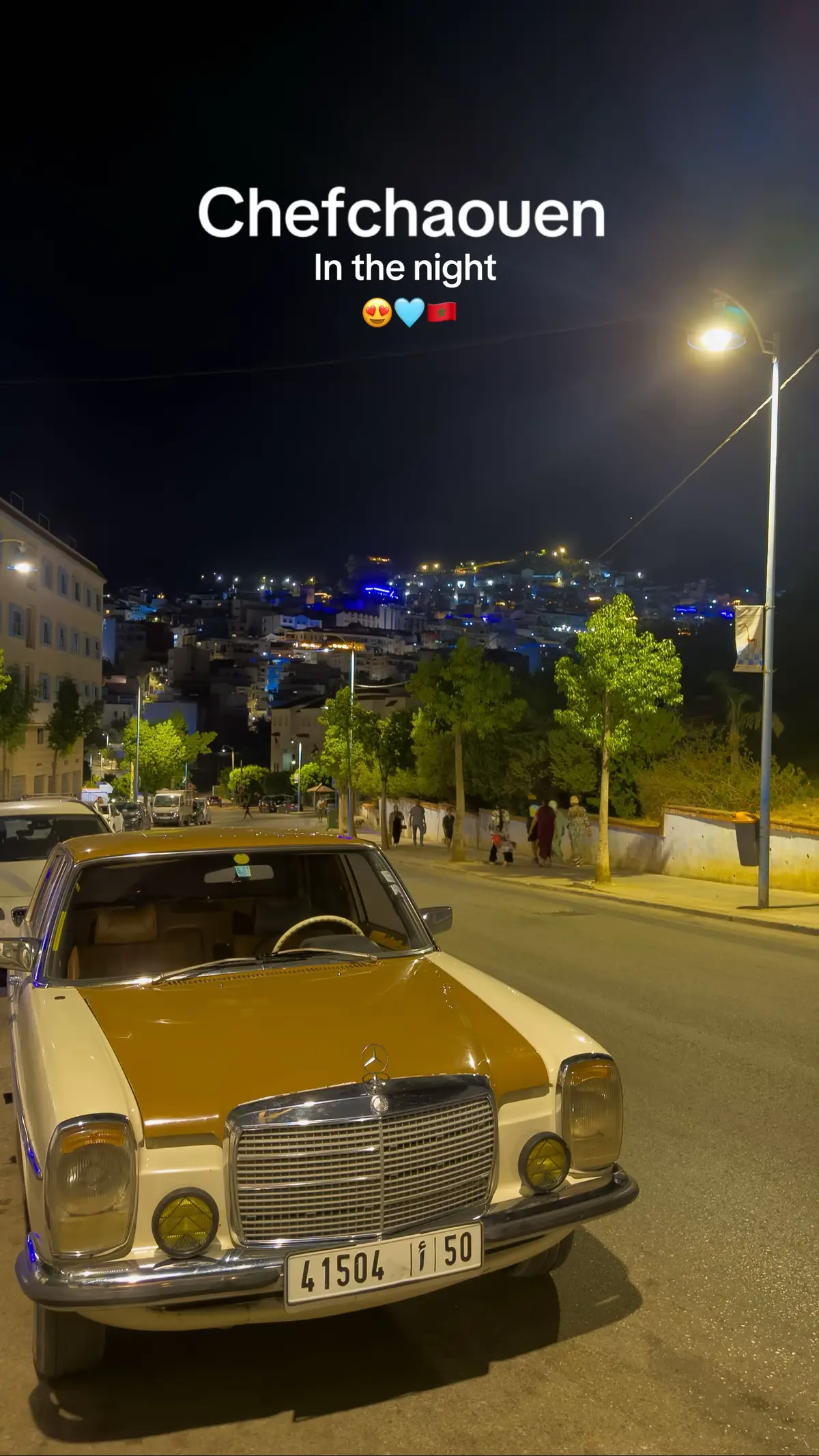 The blue city #chefchaouen🇲🇦 by night 🩵