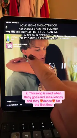 I’ve seen a lot of The Notebook being referenced, but there was something in the back of my mind that also felt familiar and I couldn’t quite place it. Then I looked up “These Arms of Mine” by Otis Redding and saw it was on the #DirtyDancing soundtrack and it ALL CLICKED! From the songs to the how that guest room scene was filmed, it was all referencing Johnny and Baby🥰 I love it so much! It’s even further proof that summer is coming to an end and this was the last dance. #tsitp #thesummeriturnedpretty #teamconrad #bonrad #conradfisher #bellyconklin 