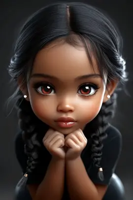 Daddy's little girl! #girl #girldad #ai #aivideo #princess #adorable #doll #aicommunity #melanin #lilgirl #beauty #browneyes #midjourney #aiartist 