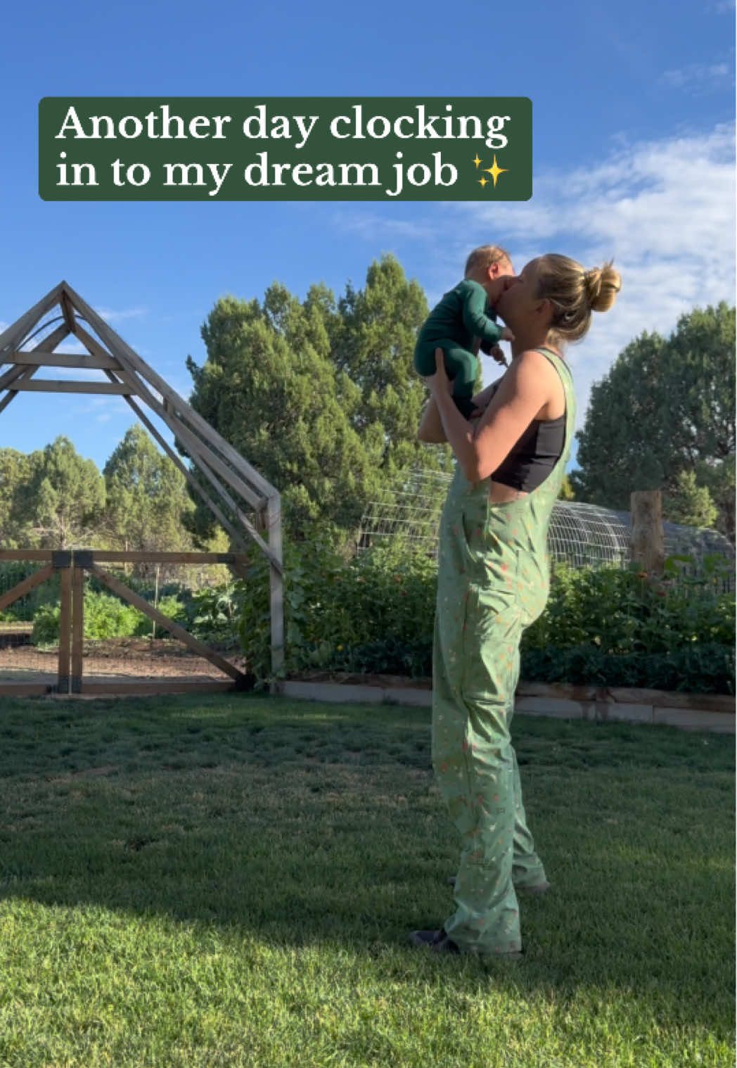 Momming in the garden, someone pinch me 🥹  #momlife #homesteadmom #gardentok #garden #homestead #homesteading #