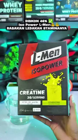 Rasain Ledakan Tenaganya Sekarang Isopower L-Men 99,9% creatine murni vit, b1 b3 & b6 #creatine #lmen #workoutmotivation #gym #Fitness #fyp #4u #masukberandafyp 