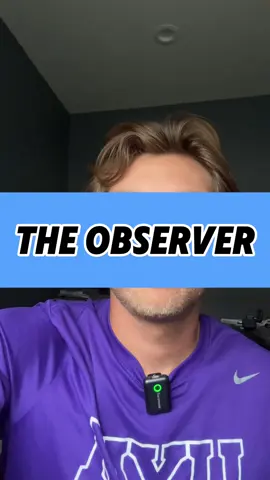Be the observer. This is not about suppressing feelings or hiding from them… it’s the skill of being able to observe a thought/emotion, then fully embrace an accept it without reacting. That is true control and power.  #mentaltraining #mentalperformance #mentalperformancecoach #mentaltrainingforathletes #athletementality 