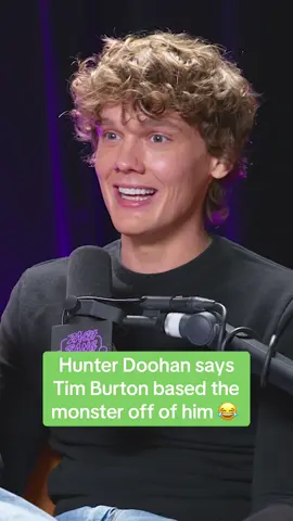 Tim Burton waited until @Hunter Doohan was cast in @Wednesday Netflix to draw the monster 😂 #TimBurton #wednesday #hunterdoohan #tylergalpin #monster #zachsangshow #zachsang 