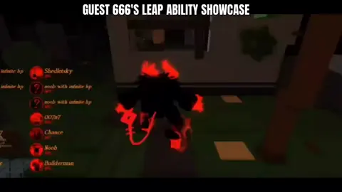 Here's a look at one of Guest 666's abilties that was shown on dev-log in the Forsaken Server, scary.... #forsakenroblox #robloxforsaken #damnation #forsaken #roblox #guest666 #fyp 